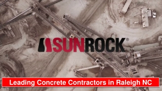 Leading Concrete Contractors in Raleigh NC