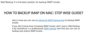 mail backup x is the best solution for backup