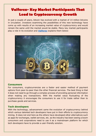 Valforex- Key Market Participants That Lead to Cryptocurrency Growth-converted