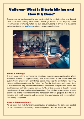 Valforex- What Is Bitcoin Mining and How It Is Done-converted