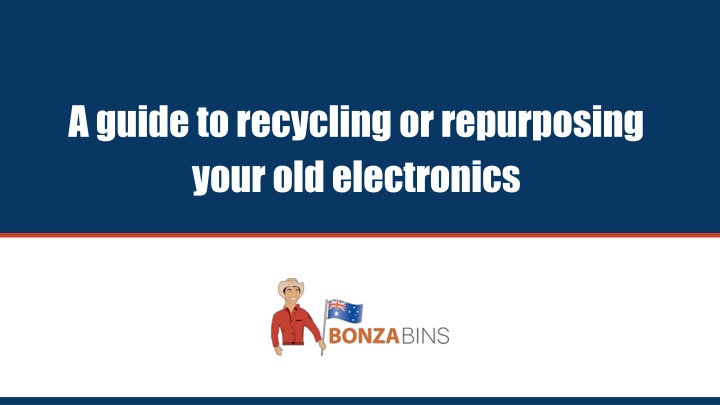 a guide to recycling or repurposing your old electronics