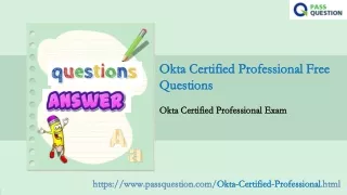 okta certified professional free okta certified