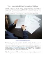 When a Contract is Invalid Due to Non-compliance With Form - slide 1
