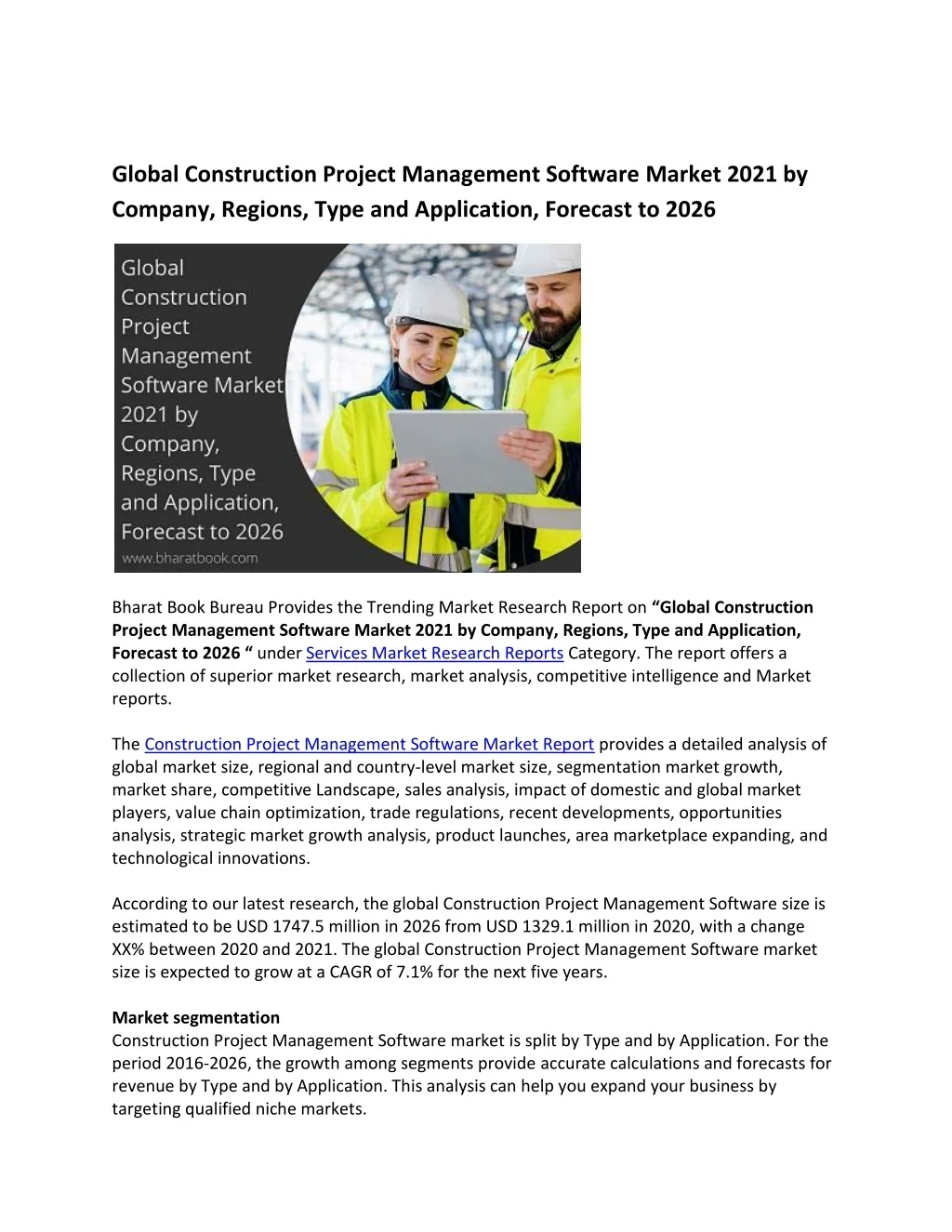 PPT - Construction Project Management Software Market PowerPoint ...