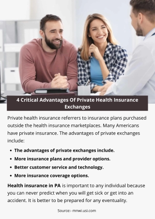 4 Critical Advantages Of Private Health Insurance Exchanges