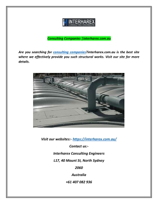 consulting companies interharex com au