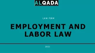 Employment And labor Law