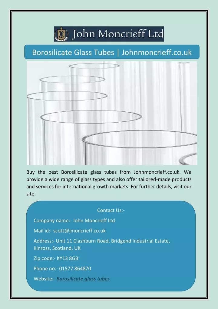 borosilicate glass tubes johnmoncrieff co uk