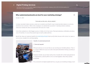 digital printing services