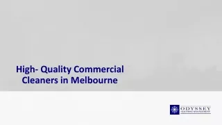 High- Quality Commercial Cleaners in Melbourne