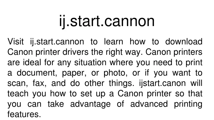 i j start cannon