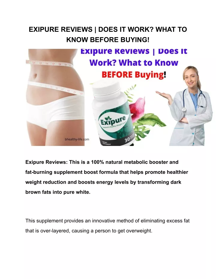 exipure reviews does it work what to know before