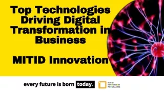 top technologies driving digital transformation