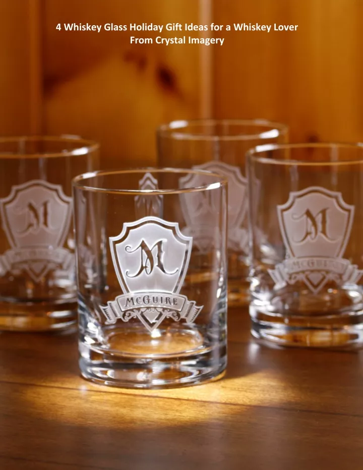 4 whiskey glass holiday gift ideas for a whiskey
