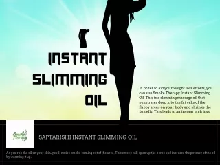 Instant Slimming Oil