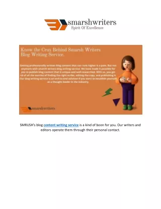 content writing service