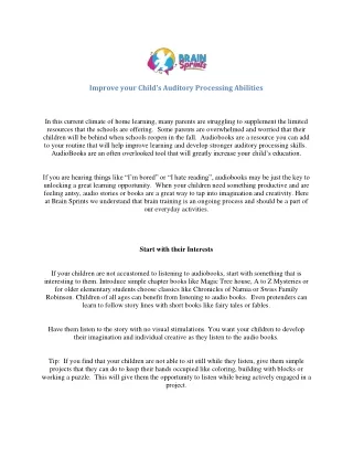 improve your child s auditory processing abilities