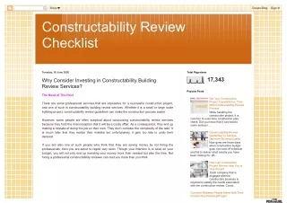 Why Consider Investing in Constructability Building Review Services?