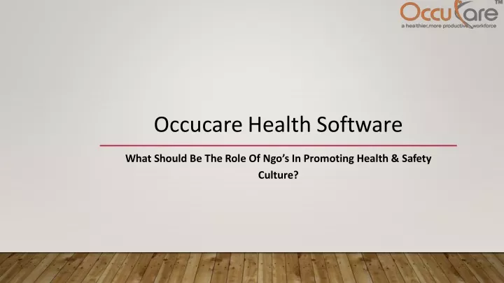 occucare health software