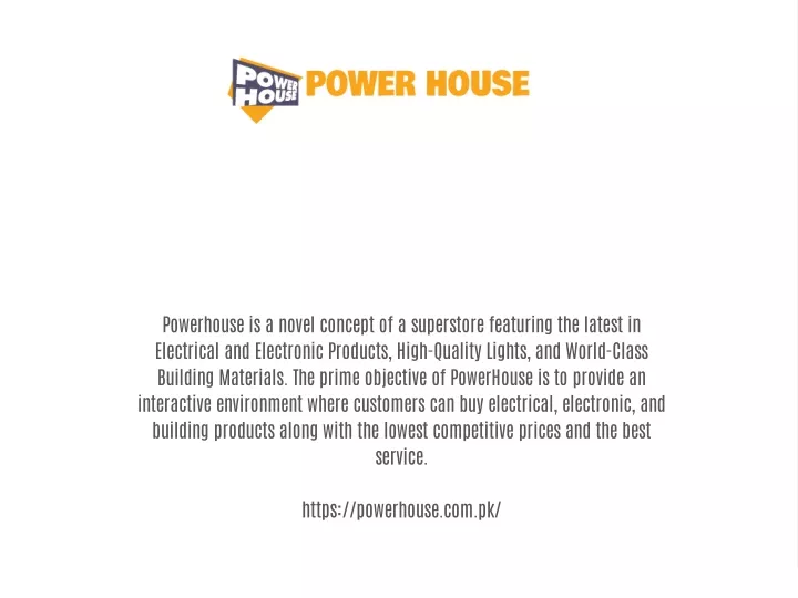 powerhouse is a novel concept of a superstore