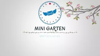 Mini Garten | Geschenke Versenden - Briefgeschenke