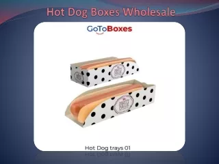 Hot Dog Boxes Wholelsale