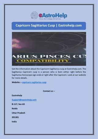capricorn sagittarius cusp eastrohelp com