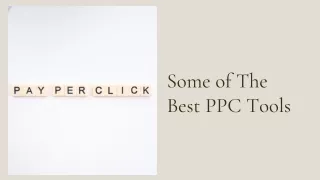 Some of The Best PPC Tools