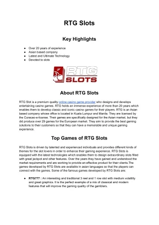 rtg slots