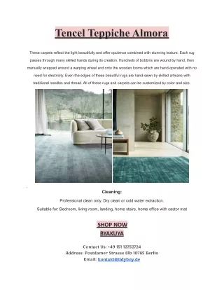 100% Tencel Teppiche - Teppiche wohnzimmer - ALMORA - Byakuya