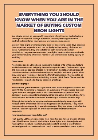 Everything you should know when you are in the market of buying custom lights