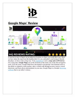google maps review
