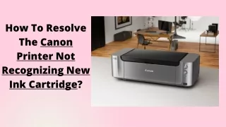 how to resolve the canon printer not recognizing