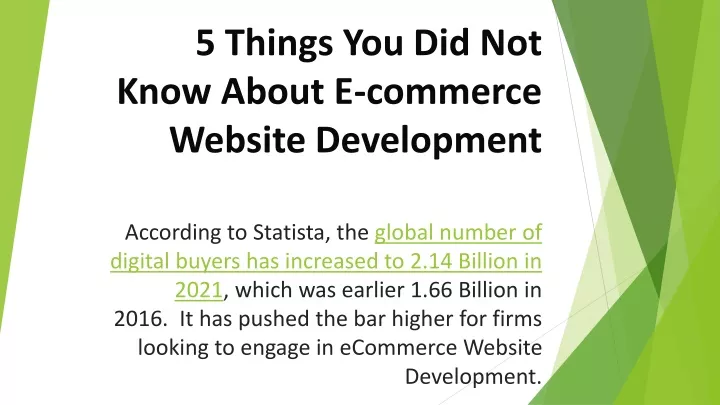 5 things you did not know about e commerce website development