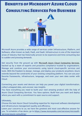 benefits of microsoft azure cloud consulting