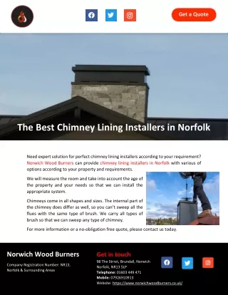 The Best Chimney Lining Installers in Norfolk