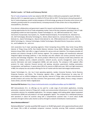 market leader iot node and gateway market