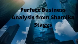 Perfect Business Analysis Plan from Shamika Staggs