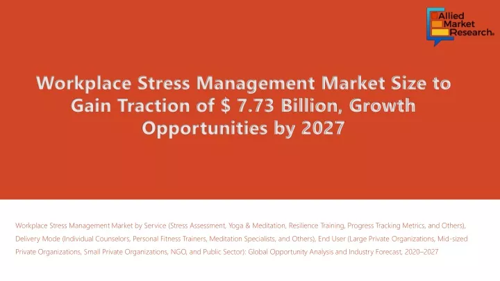 workplace stress management market size to gain