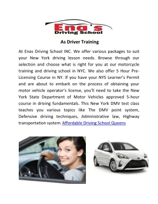 Automotive Driving School