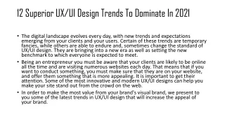 12 superior ux ui design trends to dominate in 2021