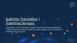 subtitles translation subtitling services