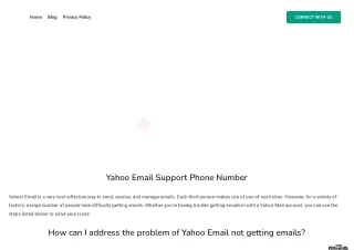 Yahoo Email Support Phone Number