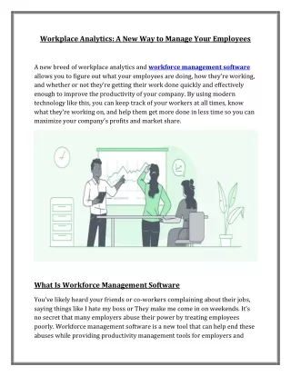 workplace analytics a new way to manage your