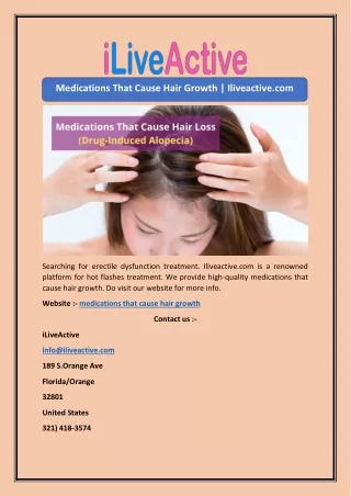 Medications That Cause Hair Growth | Iliveactive.com