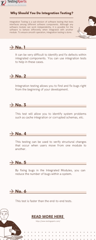why should you do integration testing