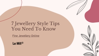 Designer Fine Jewellery - Shop Luxury Fine Jewellery Online - Le Mill
