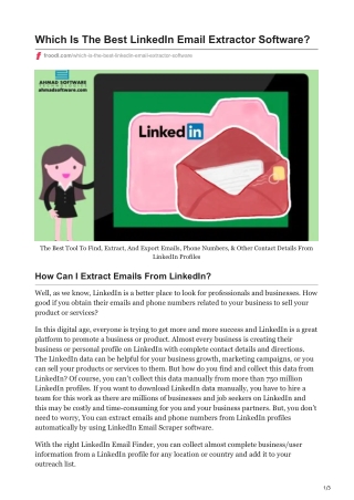 which is the best linkedin email extractor