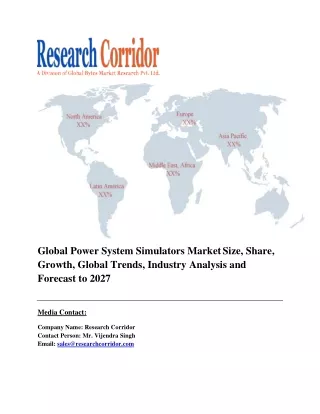 global power system simulators market size share