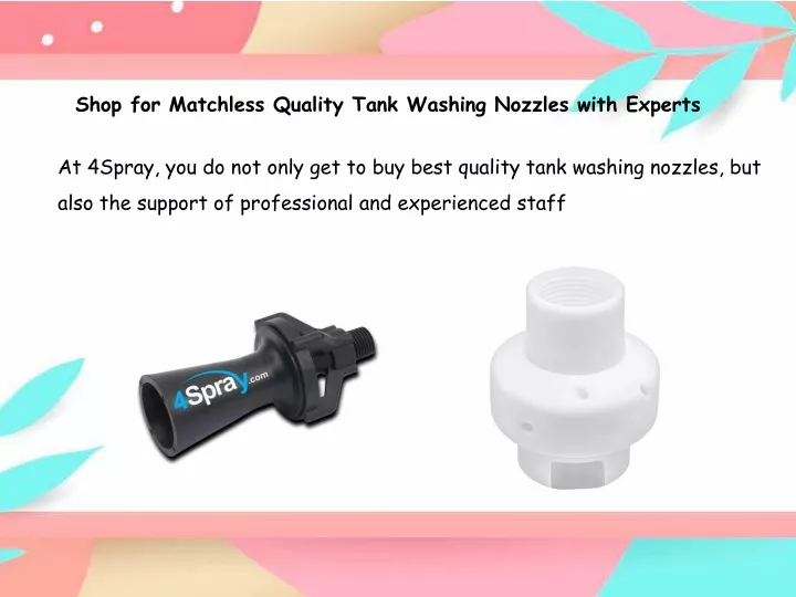 shop for matchless quality tank washing nozzles